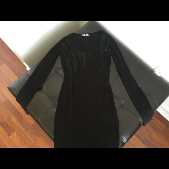 Guess Knitwear Bodycon Dress w/ Embellishments M - Picture 2 of 7